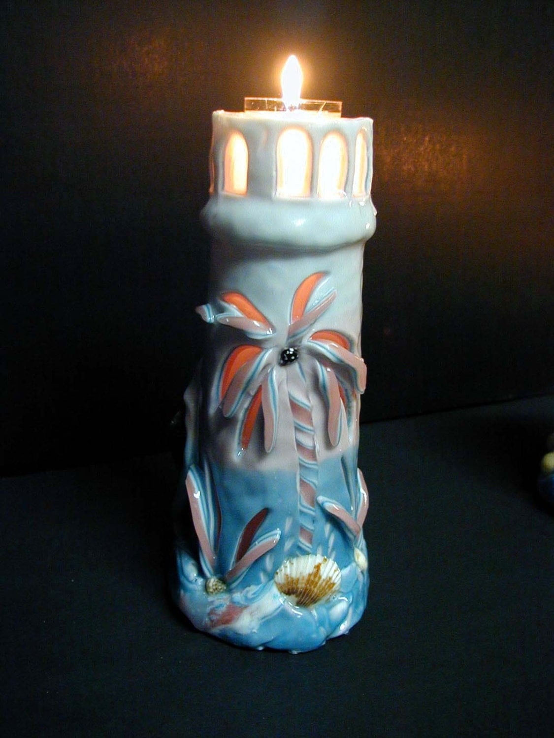 Lighthouse Forever Carved Candle oil lamp by ScentCentralCandles