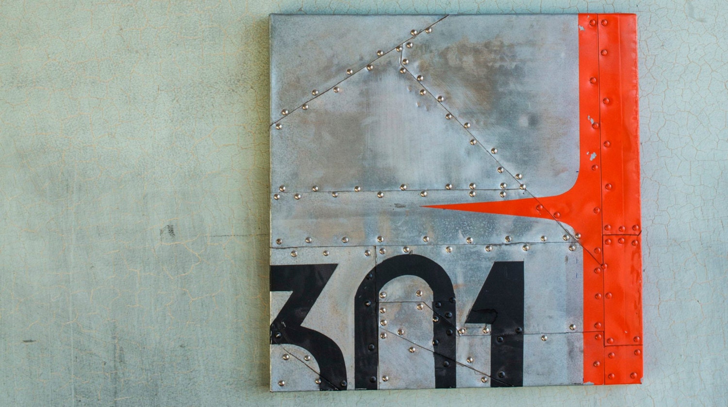 Wall Art Metal Airplane