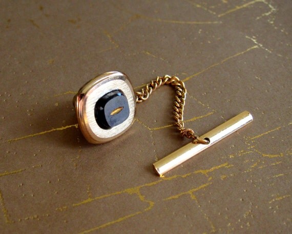 Vintage Swank Tie Tack With T Bar Original Box By Gradyladies 