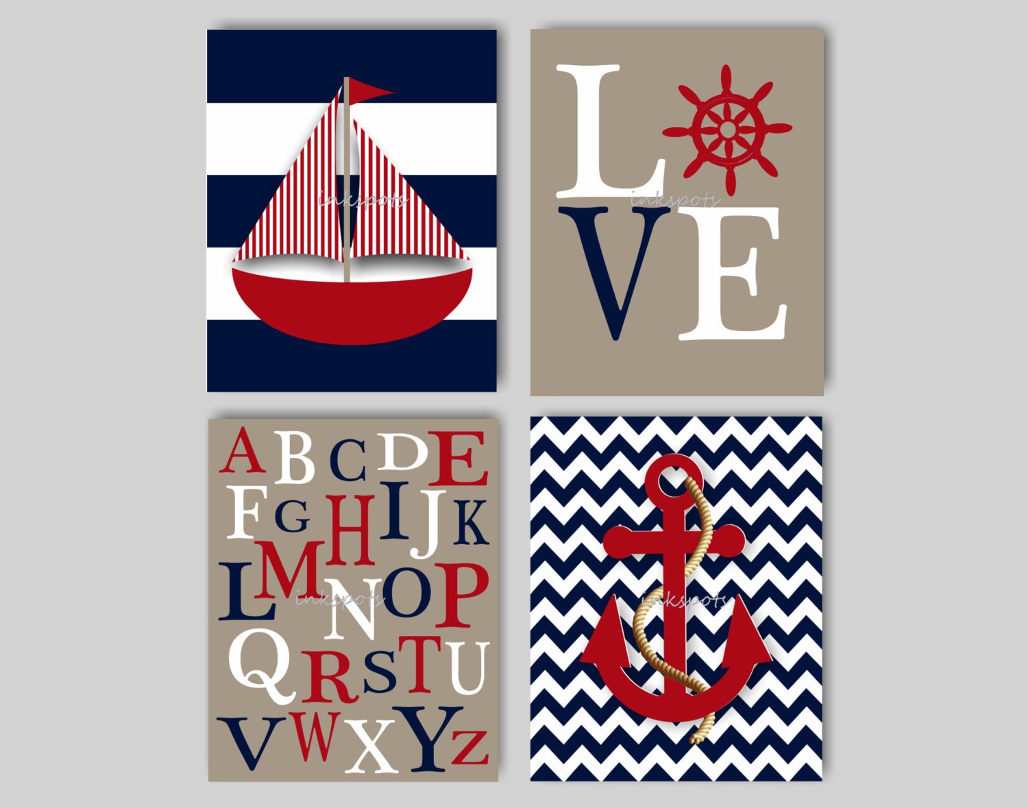 Baby Boy Nautical Nursery Decor Boys Room Nautical Decor