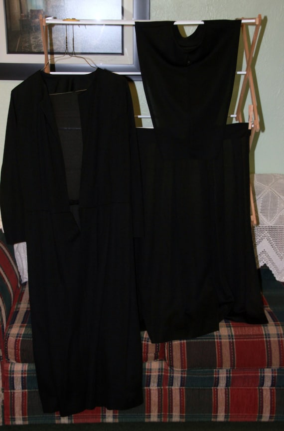mennonite in a black dress