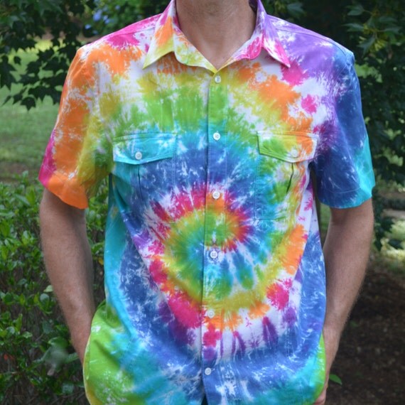 tie dye button up