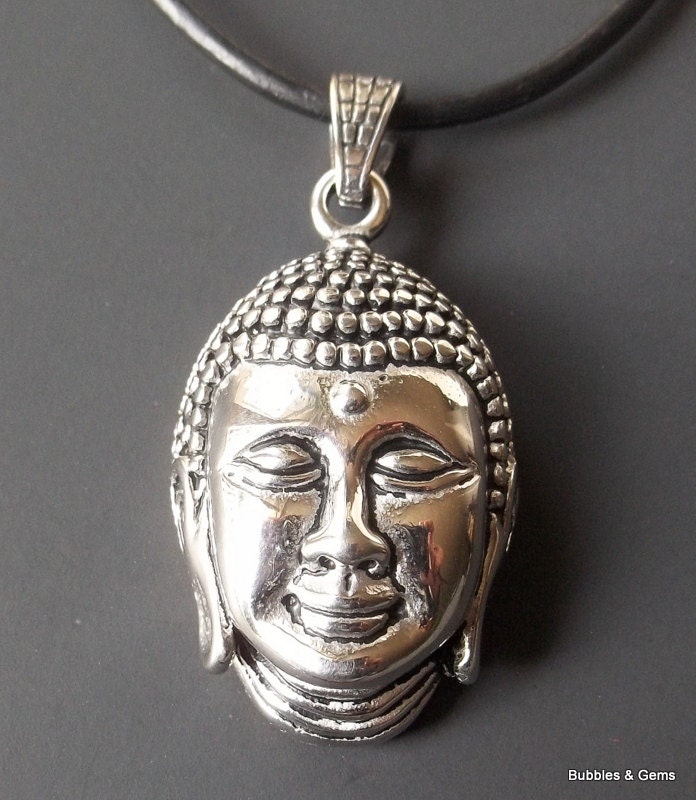 Buddha Necklace Elegant Rhinestone Jewelry by SpiritSparkleWhimsy