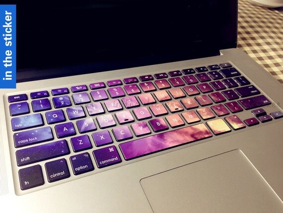 Macbook decal Macbook Keyboard Decal Macbook Pro by inthesticker
