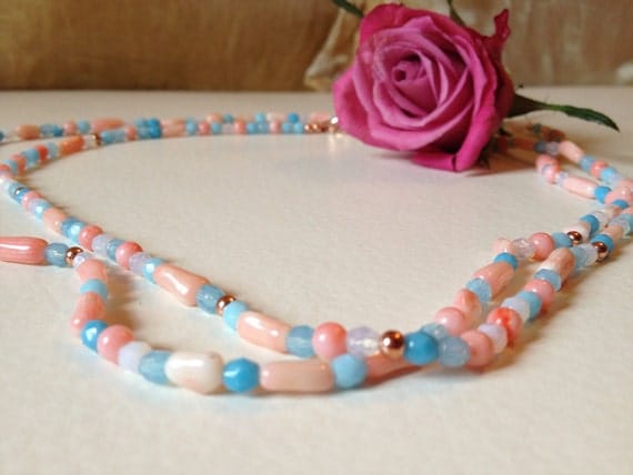 Necklace "sea and sky"