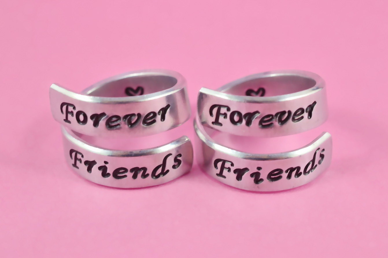Forever Friends Ring Set Best Friend Matching Rings BFF