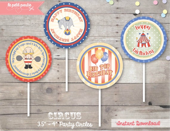 DIY printables CIRCUS Party 3.5 4 Big Party