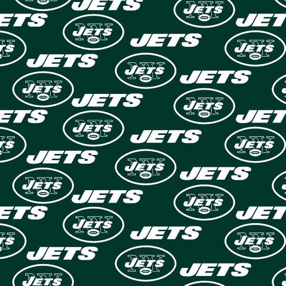 New York JETS NFL Cotton Fabric By The Yard Sports Team
