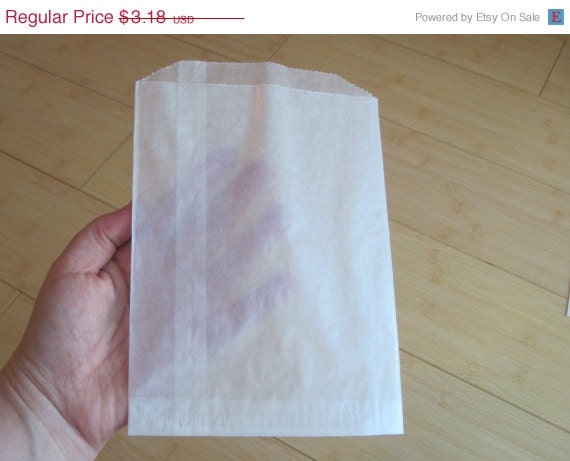 ON SALE 25 Large Transparent Glassine Bags for Party Favors and more Il_570xn