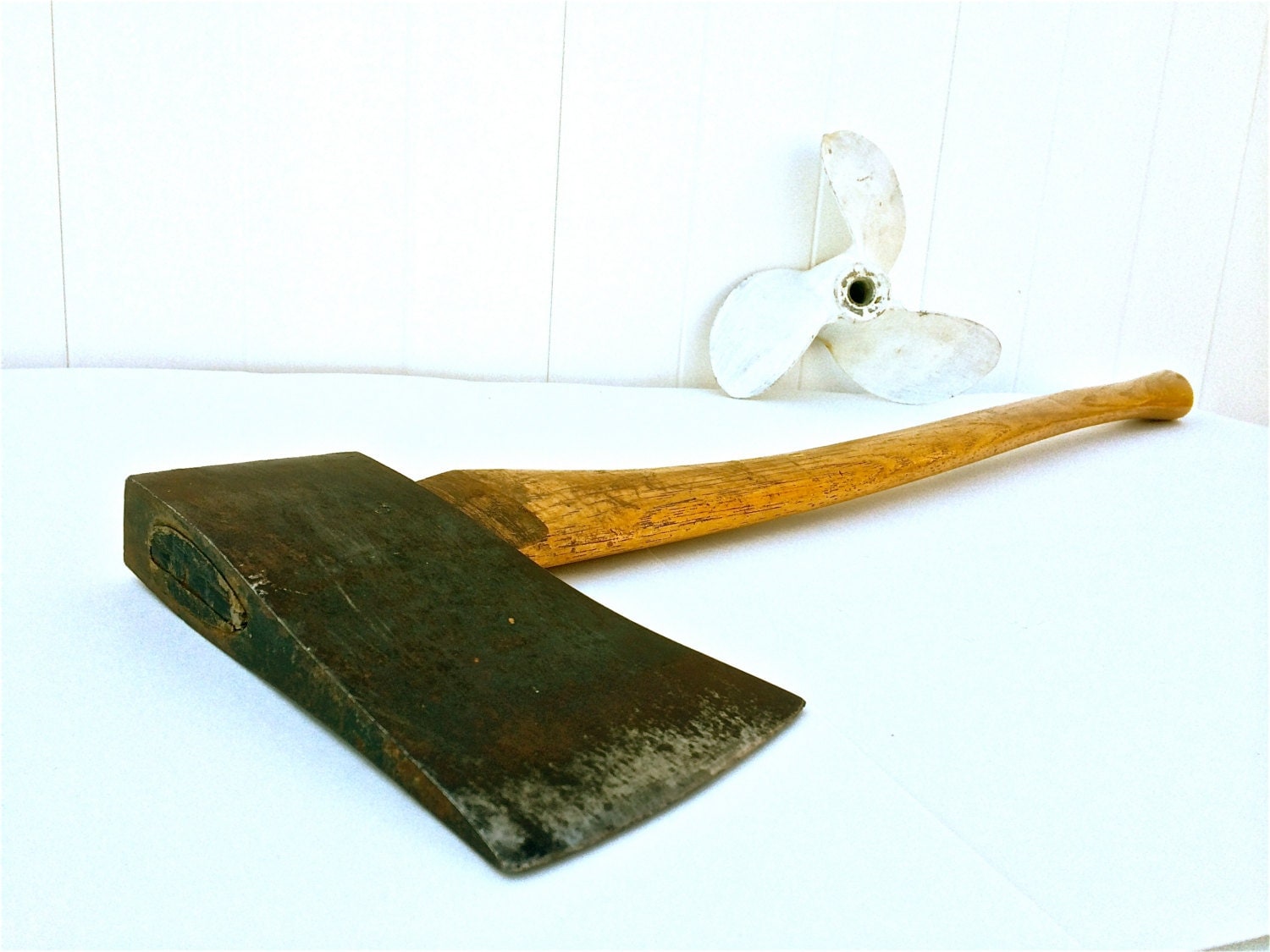 Antique Axe Primitive Rustic Farm Tool
