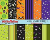 80% OFF Halloween digital paper pack, commercial use, scrapbook papers, instant download AMB-402 Il_170x135