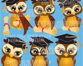80% OFF Graduation clipart, Owls clipart, commercial use, vector graphics, digital clip art, digital images - AMB-266 Il_170x135