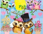 80% OFF Owl love clipart, Owl clipart, commercial use, vector graphics, digital clip art, digital images - AMB-269 Il_170x135