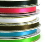 Satin Ribbons Gold Edge 3/8" (spool of 50 yards) - ** FREE SHIPPING ** Il_170x135