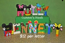 Mickey Mouse Clubhouse Character Letter Art