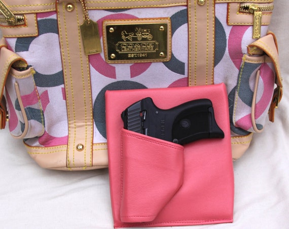 Small Auto Purse Holster, Pink, Concealed Carry LC9 Solo Nano Kel Tec ...