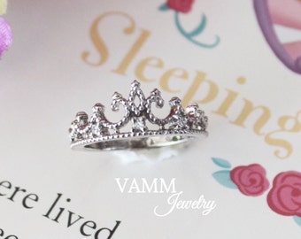 Princess Crown Ring (Pure Silver/925)