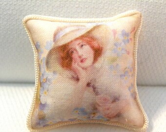 dollhouse miniatures pillow