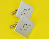 Custom Initial Cuff Links - Hand Stamped Groom Gift Il_170x135