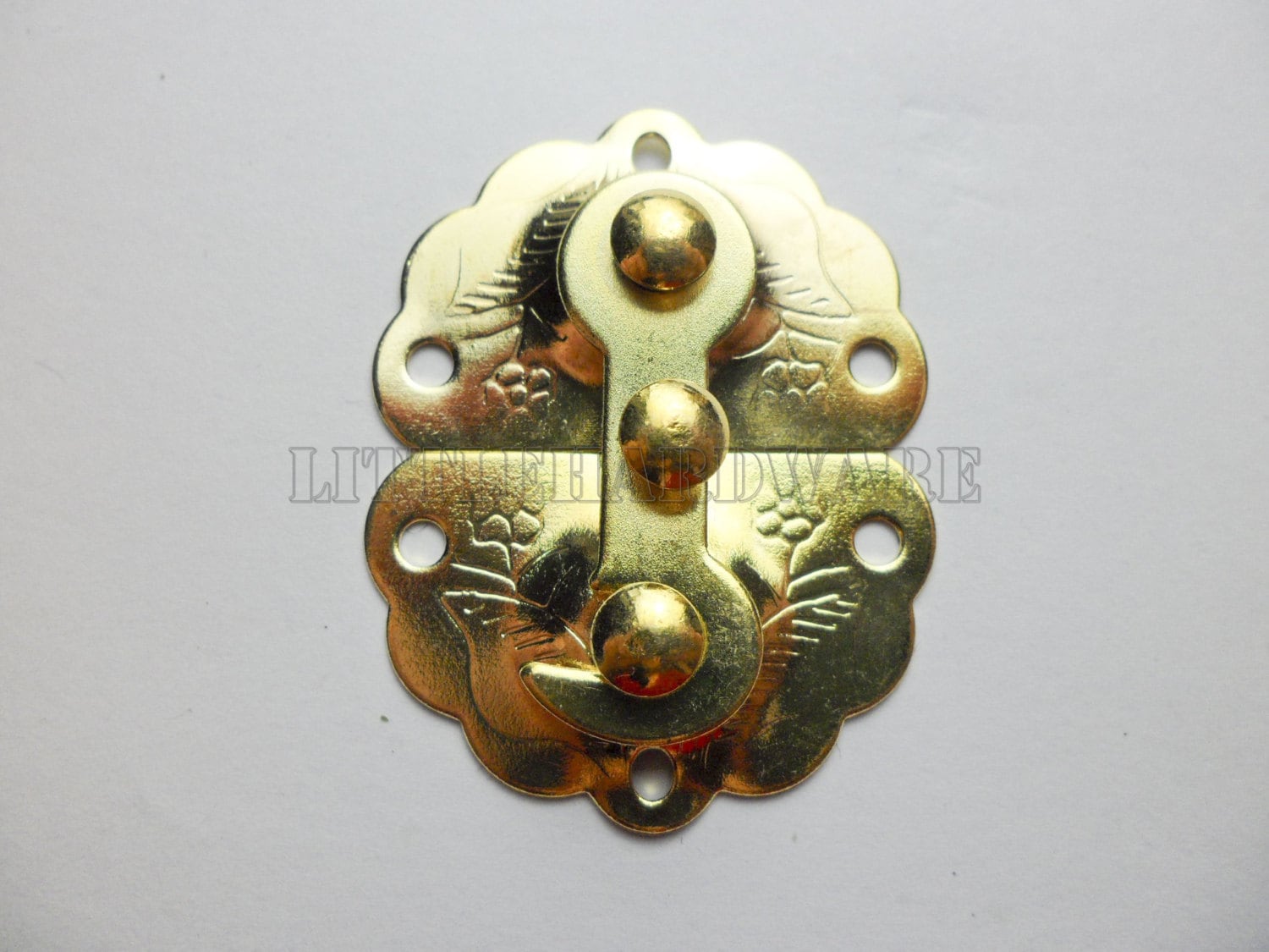 34mmx45mm golden lock latch small box hardware jewelry box