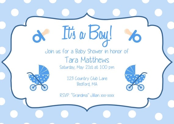 Baby Boy Baby Shower Invitations Templates 9