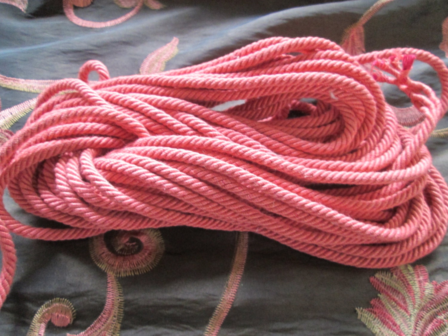 Twisted Rope Cording 13 Yards Pink Decorative Edging Home