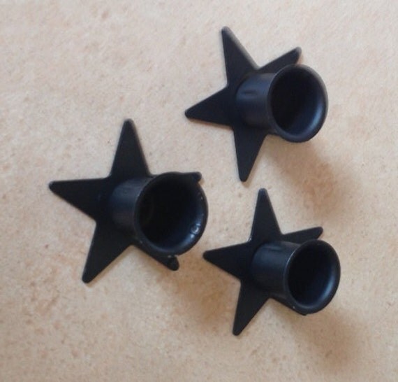 Amish Made Wrought Iron Star Taper Candle Holder by AmishBaskets