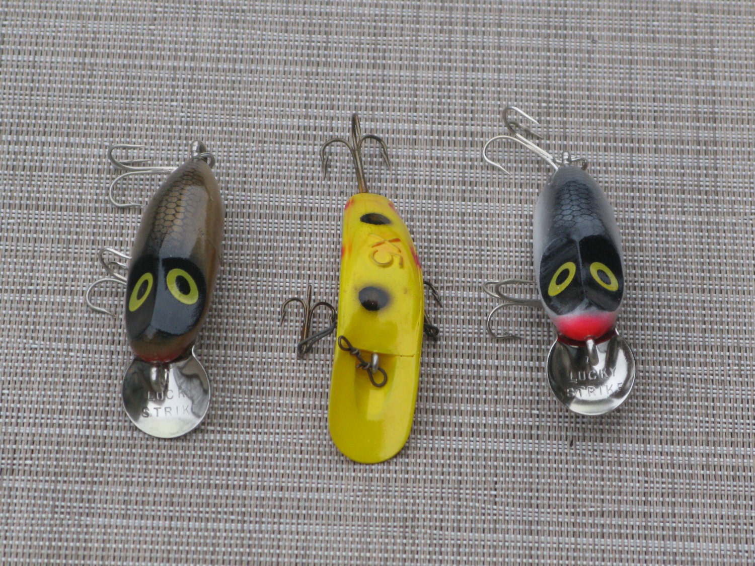 Items similar to Vintage Fishing Lures Canadian Wiggler Lucky