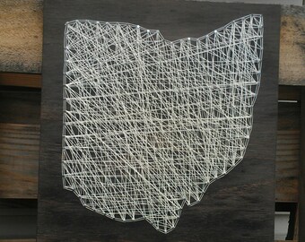 Ohio String Art Custom State String Art Any State String Art16X16
