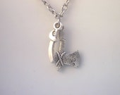 christmas sale Silver Vintage man's necklace Axe and knife Pendant Personalized Statement Strand