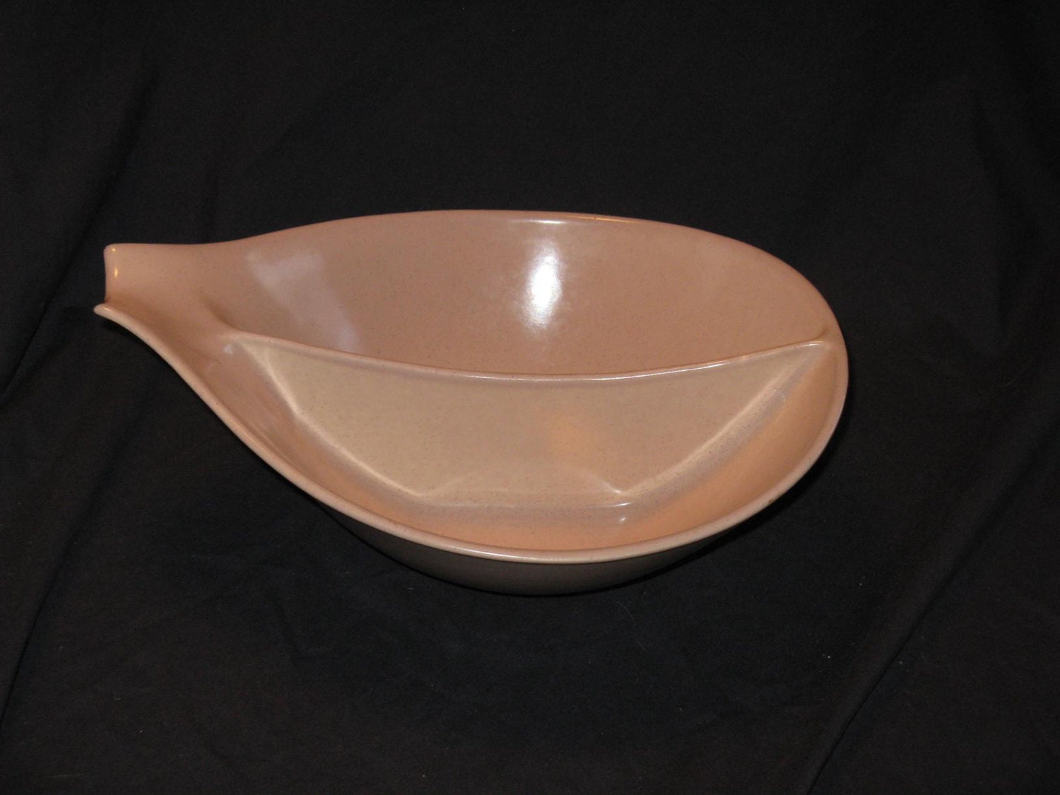 Vintage divided serving bowl with spout Monterey California