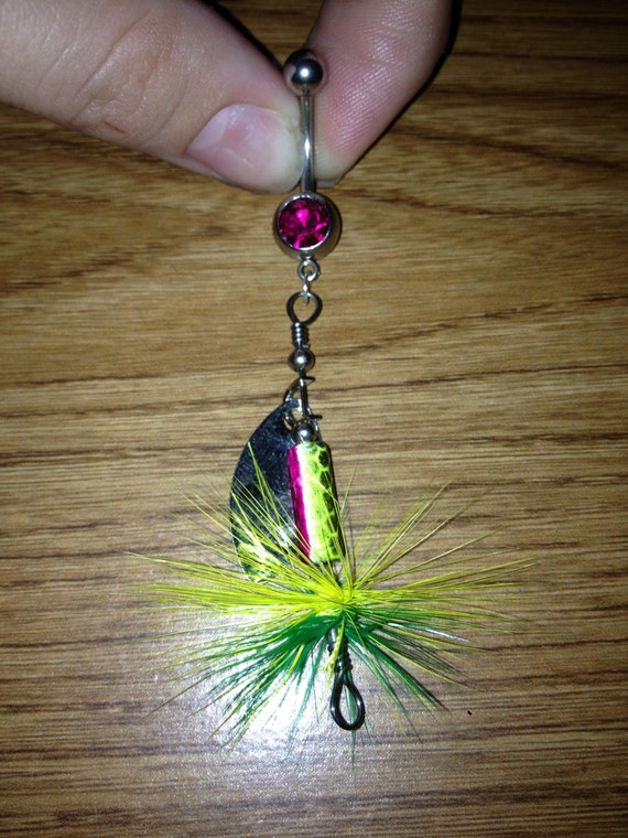 Fishing Lure Belly Button Ring