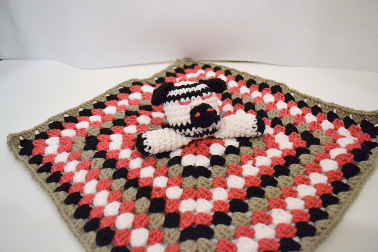 zebra lovey blanket