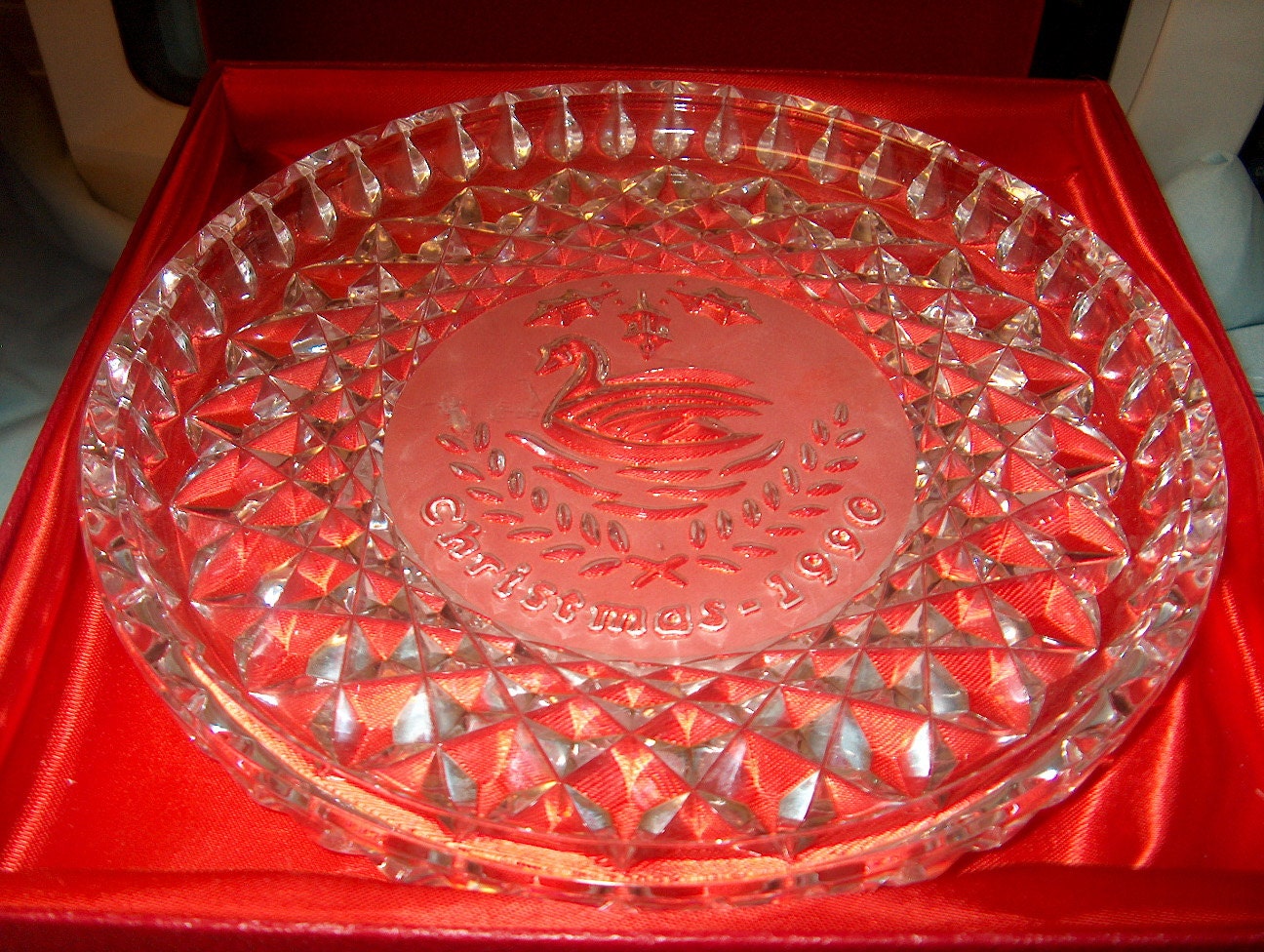 Vintage Waterford Crystal Plate 1990 12 Days of Christmas