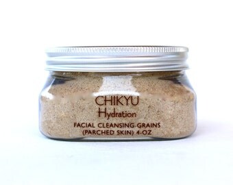 Facial Cleansing Grains, Botanical Face Scrub, Organic Face Polish, Face Scrub for Dry Skin - Hydration (Parched Skin) 4oz