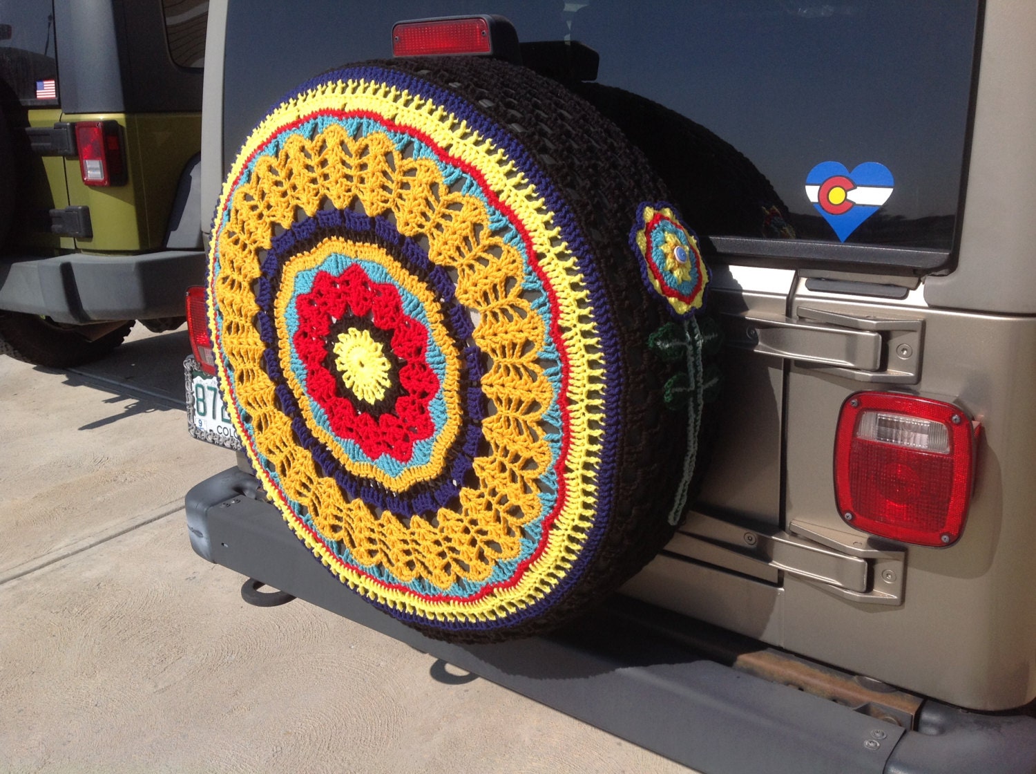 CUSTOM Crochet Spare Tire Cover