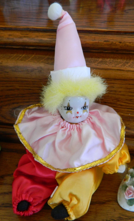 pink clown doll