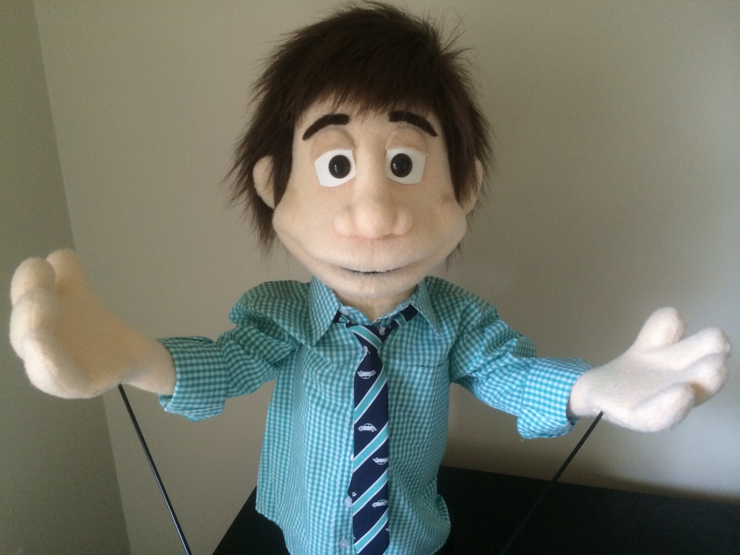 Custom Made Professional People Puppet Boy / Man / muppet with