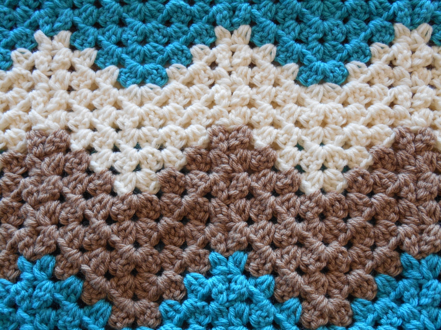 Crochet Baby Blanket Gender Neutral Shower Gift Baby