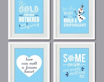 Disnye Frozen Quote : Quote Printable Art , Typography Print - 8 x10 ...