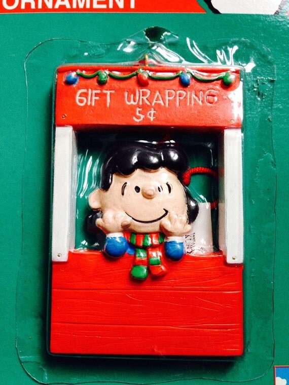 Lucy 5 Cents Please Vintage Peanuts Christmas Ornament Lucy