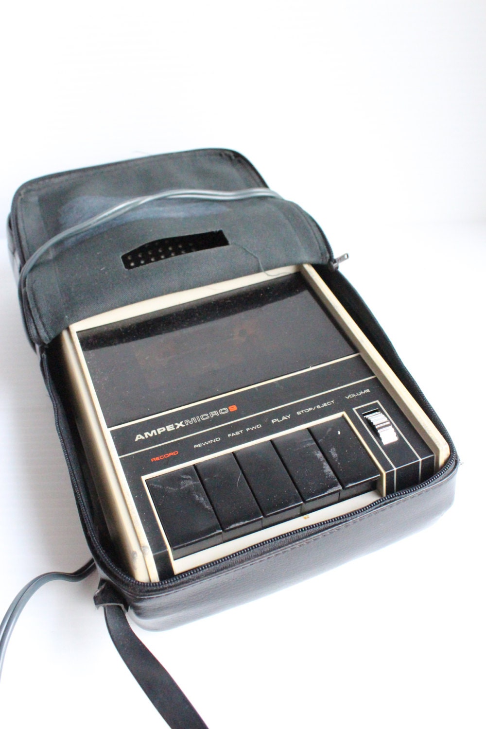 Vintage AMPEX Micro 9 Cassette Player Tape Recorder GREAT