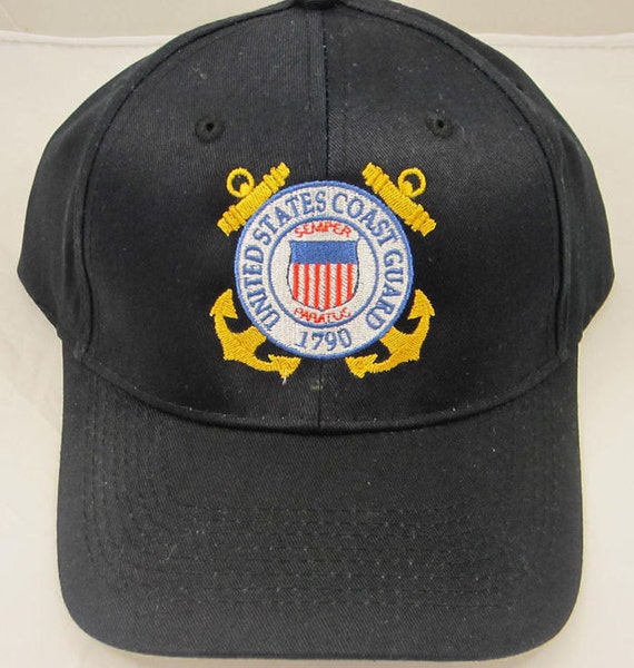 COAST GUARD Embroidered baseball cap velcro closure acrylic