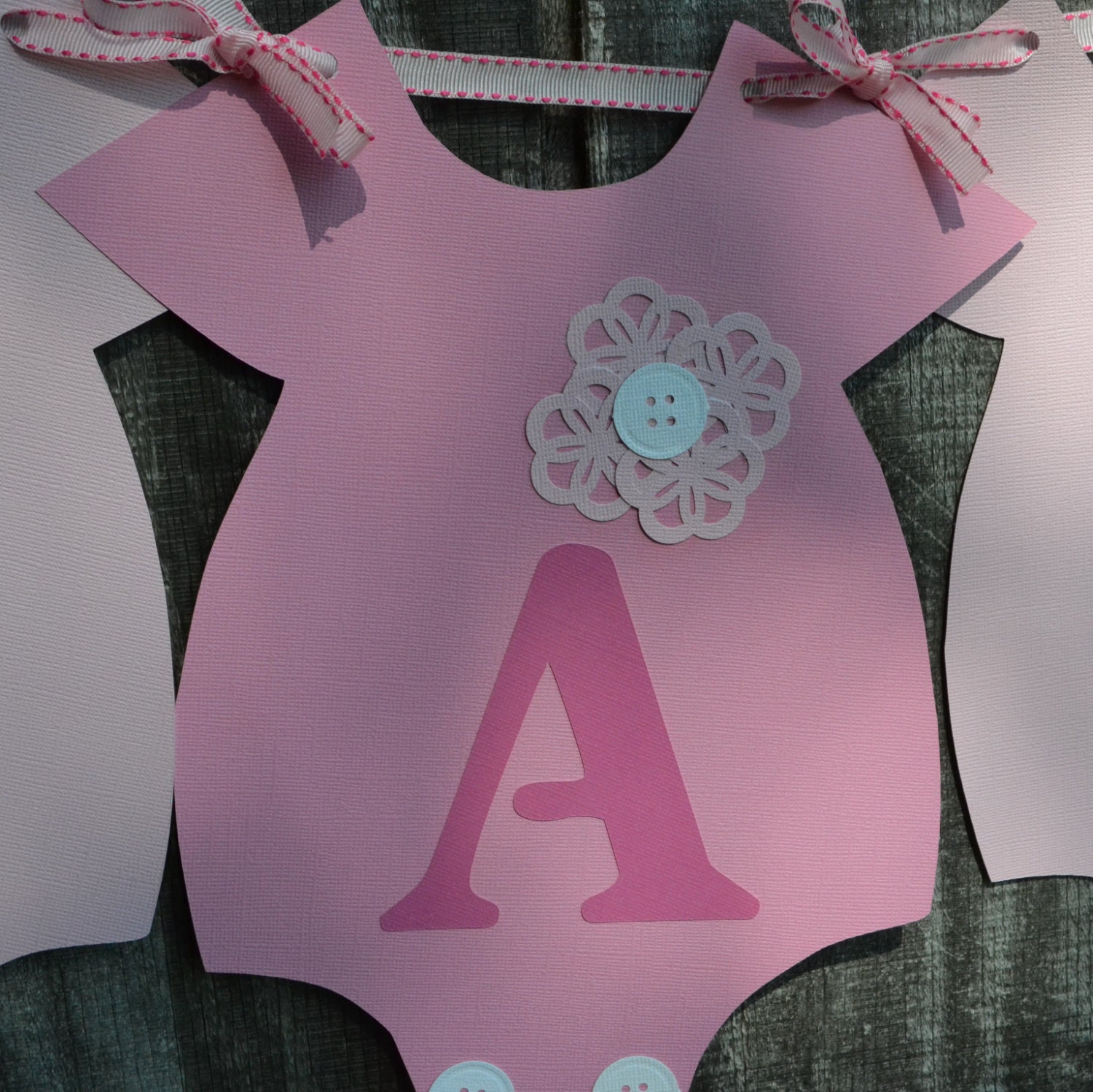 Pink and White Baby Shower Banner It's a Girl Banner