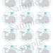 Printable baby shower mason jar label PDF for boy Chevron
