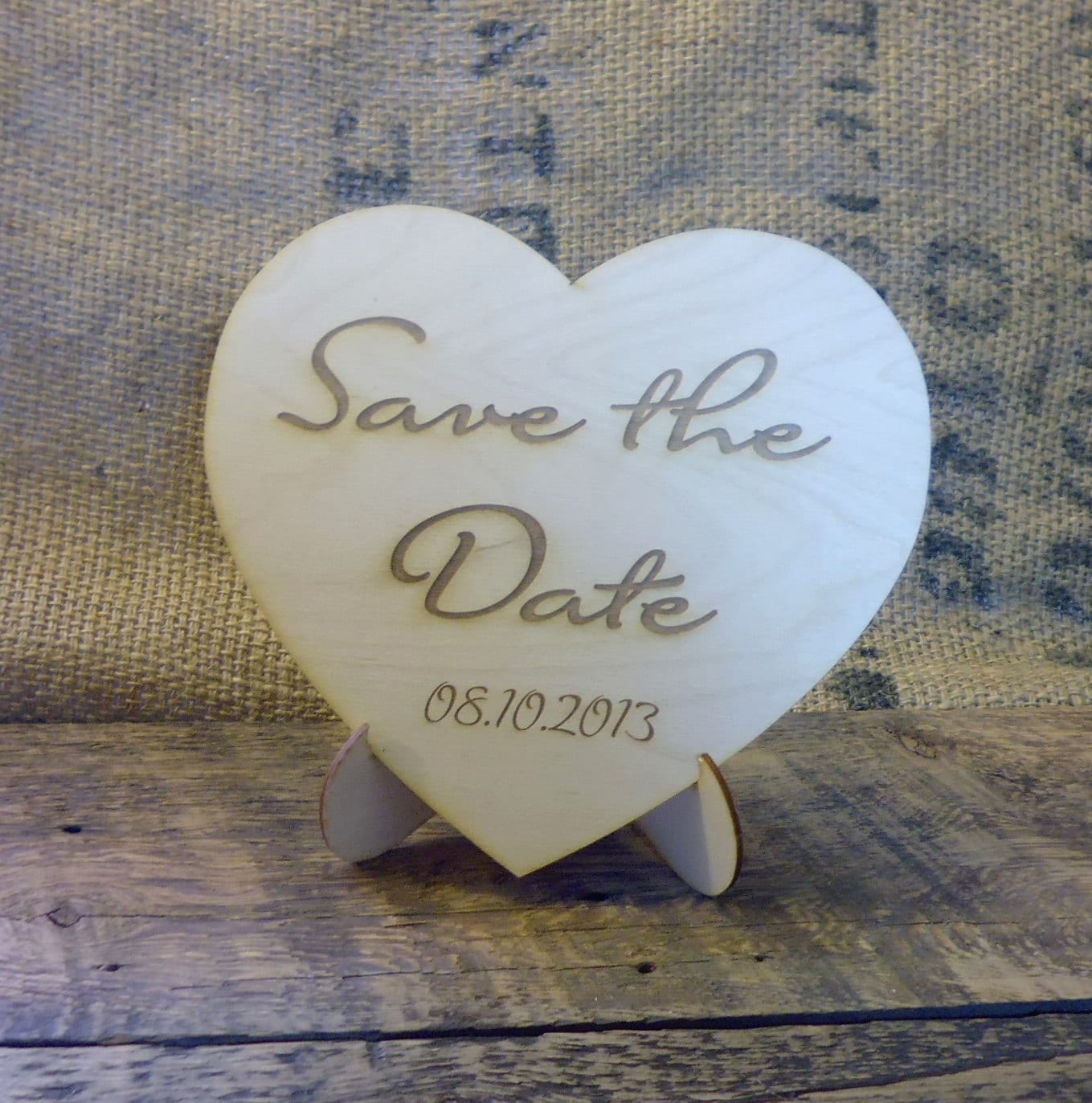 Engagement Sign with Stand Engagement Rustic by signINstyle