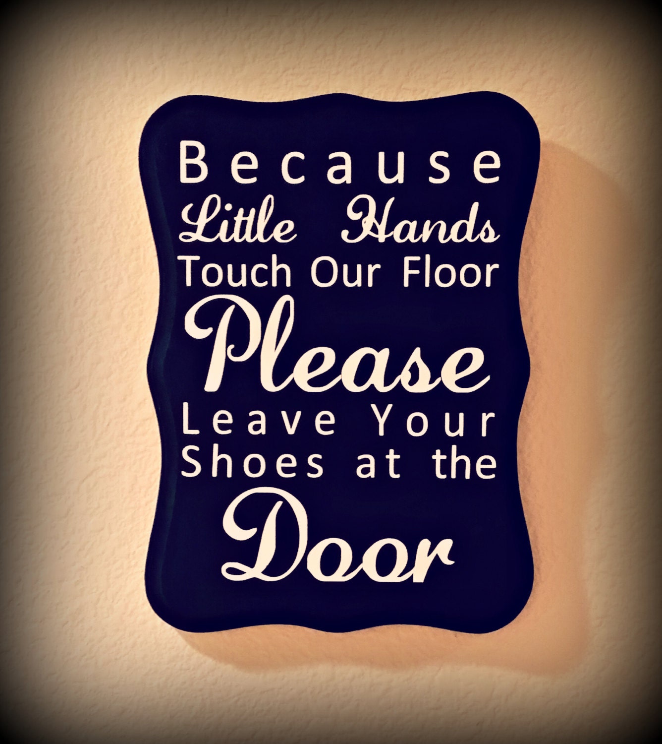 For when kids are in the house Shoes off sign, No shoes sign, Decor