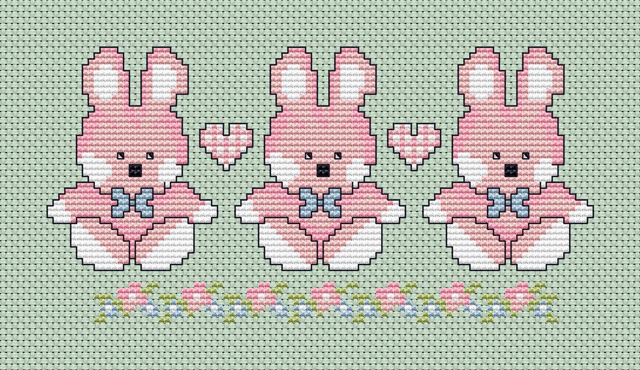 cross-stitch-pdf-downloadable-chart-baby-girl-bunnies