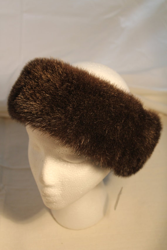 Items similar to Real Fur Headband, Sea Otter Fur Headband, Fur ...