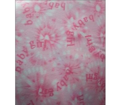 Baby Girl Pink Fleece Fabric By The Yard by ReneesChoiceFabrics